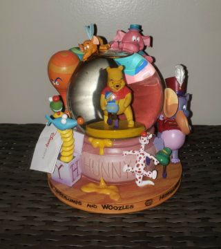 Disney Winnie The Pooh Snowglobe Heffalumps And Woozles Snow Globe
