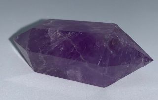 High Energy Amethyst Double Terminator Crystal 2.  5” And 49g Ships From Usa