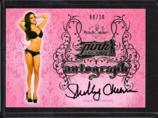 Shelby Chesnes /10 2015 Benchwarmer Pink Archive Auto