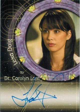 Stargate Sg - 1 Season 9: Autograph / Auto Of Lexa Doig As Dr.  Carolyn Lam A87