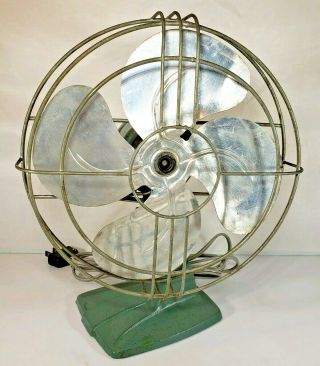Vintage A.  C.  Gilbert Co Usa 10.  5 " Tall Electric Rotating Fan