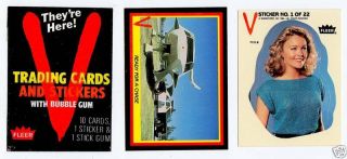 1984 Fleer V Complete Set Of Stickers - Cards - Wrapper