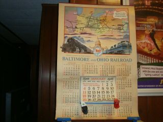 Vintage Baltimore&ohio Railroad Calendar B&o Awesome