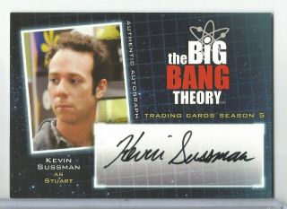 2013 The Big Bang Theory Season 5 Kevin Sussman As Stuart Auto/autograph A14