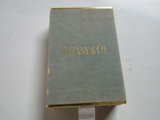 Vintage Tiffany & Co Playing Cards Decks In Velour Box - - Blue Cards