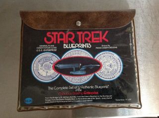 Vintage Star Trek U.  S.  S.  Enterprise Blueprints Set
