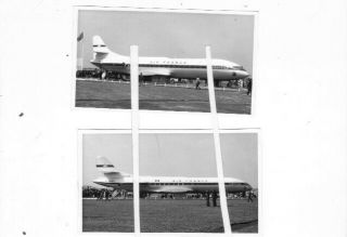 2x Orig Photo Air France Sa Caravelle F - Bhra @ Paris Le Bourget 1957
