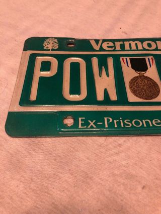 Vermont Vintage POW Prisoner Of War License Plate POW37 2