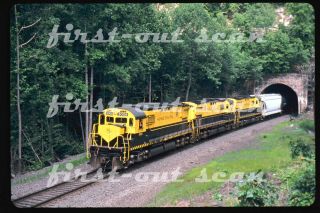 Duplicate Slide - Nys&w Nysw 3008 Alco C - 430 Action At Tunnel