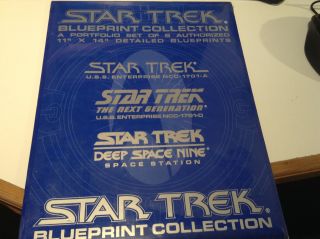 Star Trek Vintage Blueprint Set Deep Space 9 1994 Next Gen Zanart Rare Limited