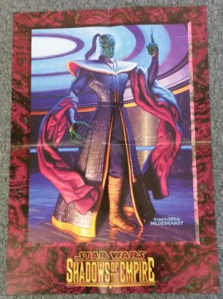 Star Wars Folded Poster Prince Xizor Shadows Of The Empire By Hildebrant Bros