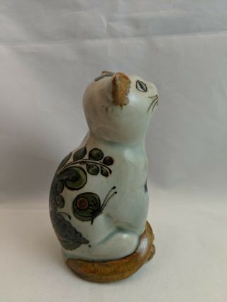 Hand Painted Ken Edwards Mexican Pottery Cat Figurine 5