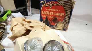 G Auto Lamp Manufacturing Pathfinder Vintage Boxed Set 1940s 50s Back Up Lights