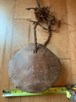 Antique teak wood camel bell 5