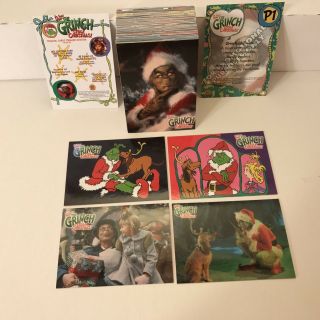How The Grinch Stole Christmas (movie) Complete Card Set Jim Carrey W/ 2 Promos