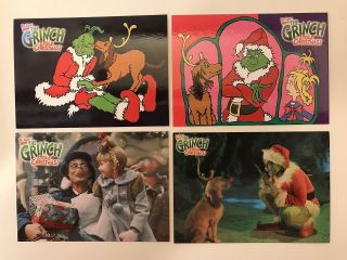 HOW THE GRINCH STOLE CHRISTMAS (Movie) COMPLETE CARD SET Jim Carrey w/ 2 PROMOS 2