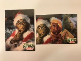 HOW THE GRINCH STOLE CHRISTMAS (Movie) COMPLETE CARD SET Jim Carrey w/ 2 PROMOS 3