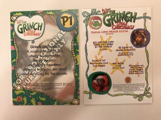 HOW THE GRINCH STOLE CHRISTMAS (Movie) COMPLETE CARD SET Jim Carrey w/ 2 PROMOS 4