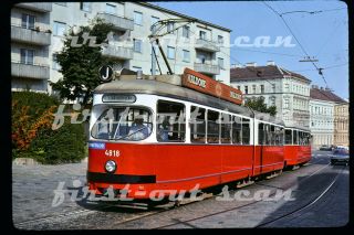 Z Slide - Ws Vienna Austria 4818 Trolley Tram Electric Otakringers 1975