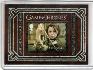 2019 Game Of Thrones Inflexions Arya Stark United Kingdom Postage Stamp S7 Rare