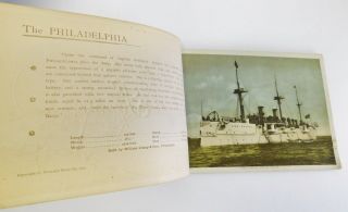 1891 The White Squadron Woolson Spice Co Ship Album Philadelphia Usn Vesuvius