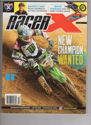 Racerx Illustrated Oct 2016 Mammoth Motocross Eli Tomac Tim Gajser