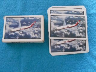 Pack Dan Air Airline Playing Cards.  Airbus A300 Aircraft.  Circa Late 1980 