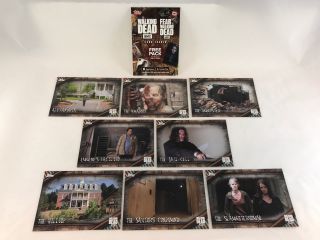 The Walking Dead Season 6 (2017) Complete Locations Chase Card Set L1 - L8 W/bonus