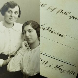1914 Wwi Germany Jews German History Rare Photo Image Handwriting Letter Jewish