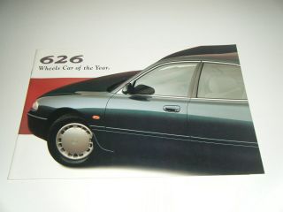 Vintage 1993 Mazda 626 " Wheels Car Of The Year " Car Sales Brochure