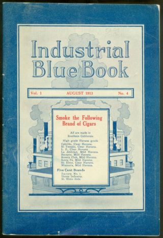 1913 Southern California Business Directory Industrial Blue Book