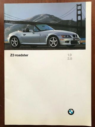 1997 Bmw Z3 Roadster Sales Brochure 1.  9l & 2.  8l