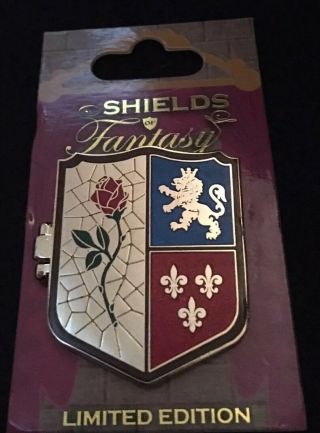 Pin 107316 Wdw - Shields Of Fantasy - Beauty And The Beast Le1500