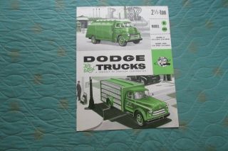 Auc470 1955 - 1956 Dodge 2 1/2 Ton Model K Kma Truck Sales Brochure