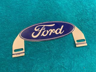 Ford Oval Motor Co Automobile Logo Car License Plate Topper Tag 2
