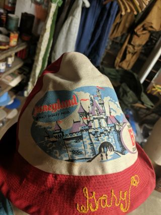 Vintage 1960s Walt Disney Disneyland 1965 Tencennial Celebration Hat Bucket
