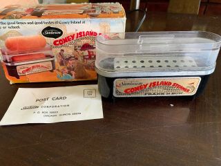 Vintage Nos 1978 Sunbeam Coney Island Hot Dog Steamer Maker Box