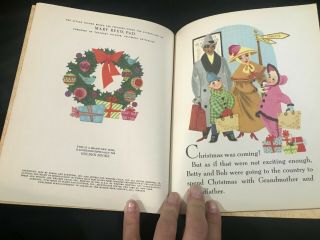 Christmas In The Country,  A Little Golden Book,  1950 Letter A Edition (Box B) 3