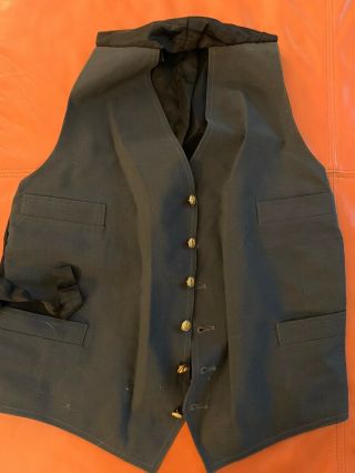 Jersey Transit Railroad Conductor Uniform Vest