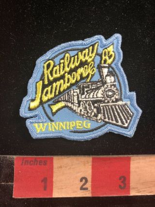 1983 Railway Jamboree Winnipeg Patch (? Model Railroad Train Related ?) 96n5