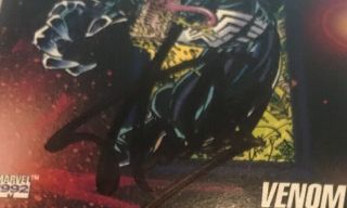 1992 Impel Marvel Universe Series 3 108 Venom Stan Lee Auto GAA 21183 2