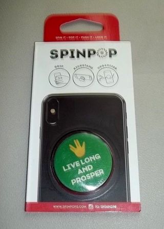 Star Trek Live Long And Prosper Spinpop - For Your Phone - Attach To Your Case