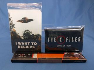 The X - Files Card Game,  Pencils,  Note Book - 2018 Loot Crate Exclusive