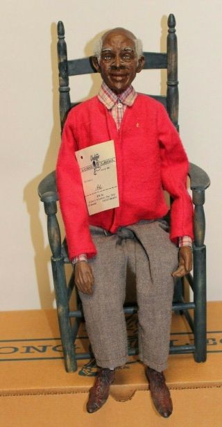 Vintage 1992 Daddy’s Long Legs Doll Dl33a,  Abe,  Grandpa Senior Gray Hair