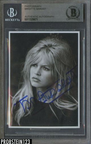 Brigitte Bardot Actress Model Signed Photo Auto Autograph Bgs Bas