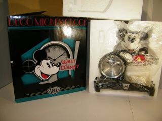 Deco Mickey Mouse Battery Operated Desk Clock With Packing