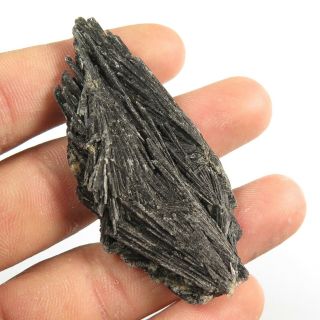91.  00 Cts 100 Natural BLACK KYANITE Gemstone Fancy Rough Mineral 63x29 mm 2
