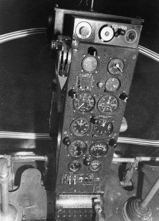 Sabena,  Bell Model 47d - 1,  Oo - Ubb Central Instrument Panel; Sabena Photo
