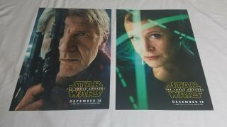 Star Wars Force Awakens Movie Theater Lobby Card Mobile Han Solo Princess Leia