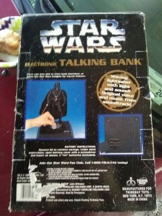 1996 Star wars electronic Talking Bank 5